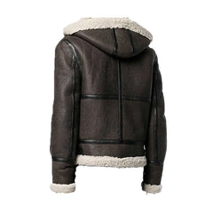 Men’s Vintage Brown B-6 Bomber Leather Jacket