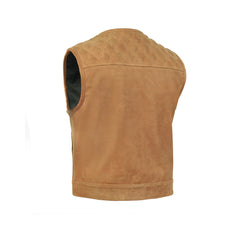 Lowcut Men’s Brown Motorcycle Leather Vest