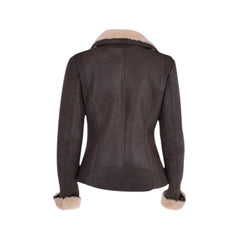 Women’s Luxury Aviator Shearling Bomber Jacket